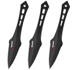 3 Pieces Professional Throwing Knives Set Kunai Well Balanced Stainless Steel Throwing Knife with Nylon Sheath-Series 4
