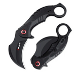 Karambit Folding Knife With Black Stainless Steel Blade And Aluminum Handle
