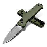 3.2" S35VN Drop Point EDC Folding Knife with Olive Green G10 Handle