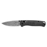 3.2" Drop Point Damascus Folding Knife with Carbon Fiber Handle
