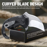 Karambit Folding Knife With Black Stainless Steel Blade And Aluminum Handle