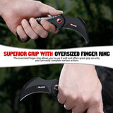 Karambit Folding Knife With Black Stainless Steel Blade And Aluminum Handle