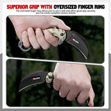 Karambit Folding Pocket Knife With Aluminum Handle and Pocket Clip