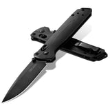 3.3 Inch EDC Folding Knife with S35VN Drop-Point Blade, G10 (Black)